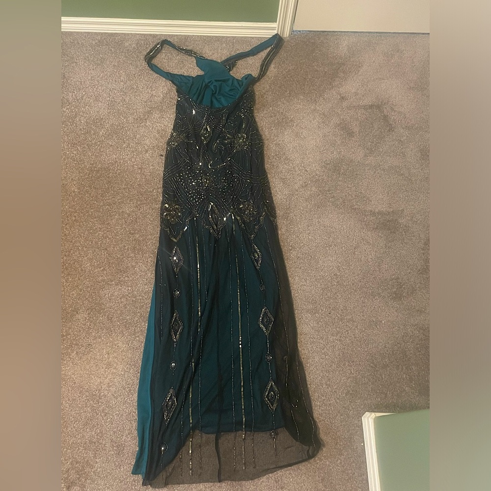 Frock and Frill Embellished Maxi Dress
